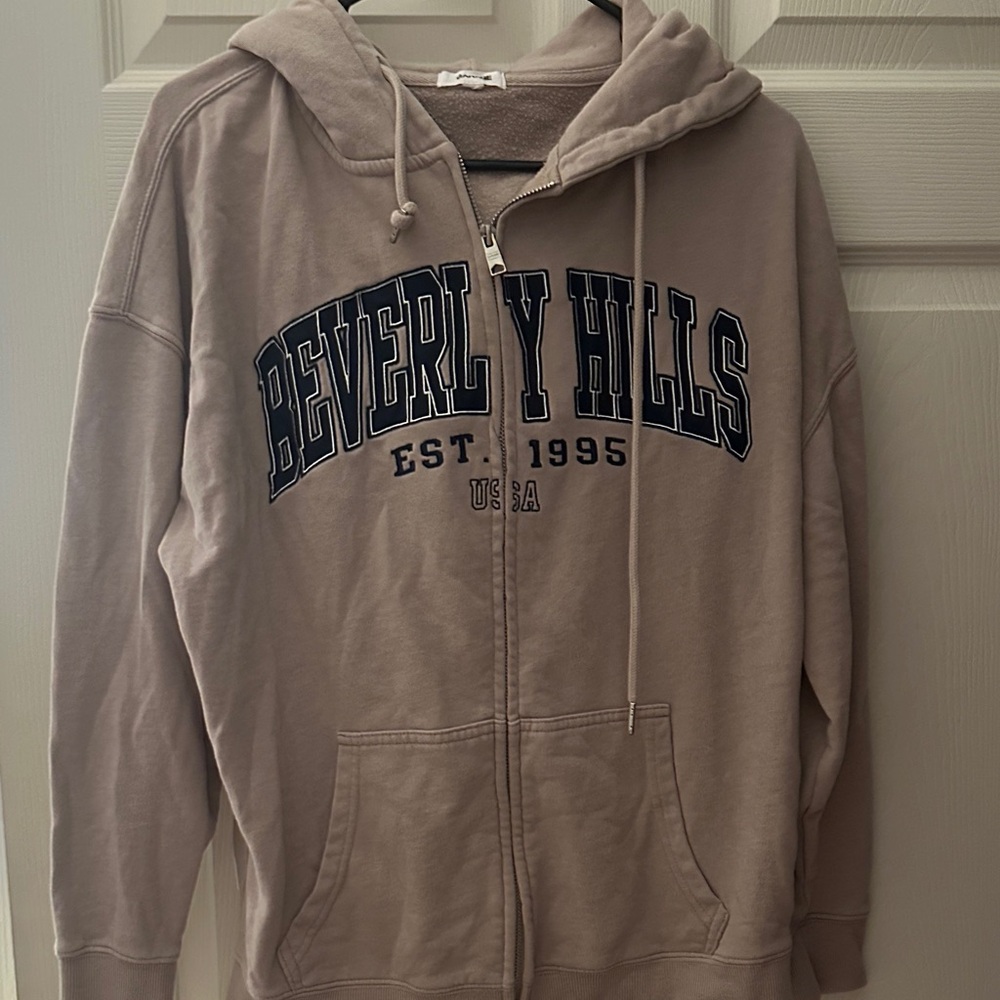 Garage Beige Zip Up